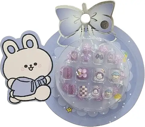 Selvklæbende falske negle til børn med armbånd, 931 27656572