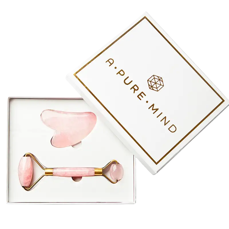 A Pure Mind Faceroller Gua Sha Rose Quartz (1 stk)