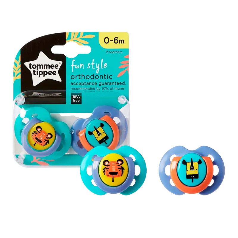 Tommee Tippee Fun Sutter 0-6 Mdr. (2 stk)