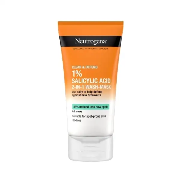 Clear & Defend 1% Salicylic Acid 2in1 Wash Mask