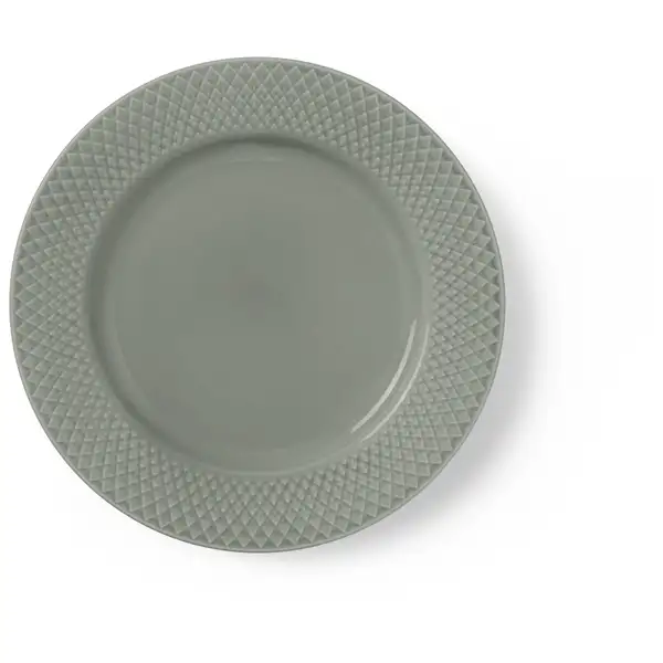 Lyngby Rhombe Earth Frokosttallerken 21 cm