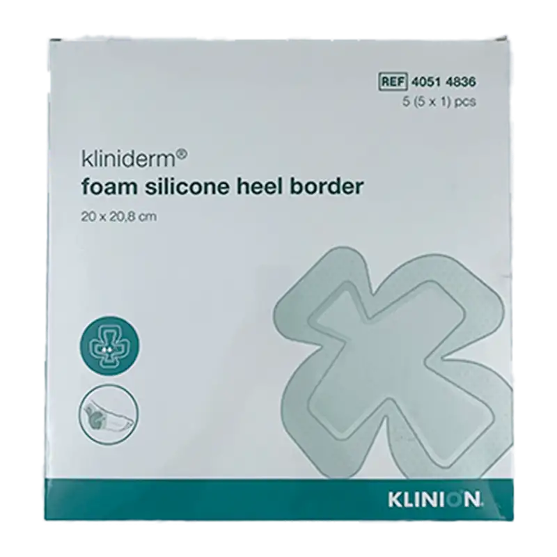 Kliniderm Foam Silikone Border, Heel Skumbandage (5 stk)