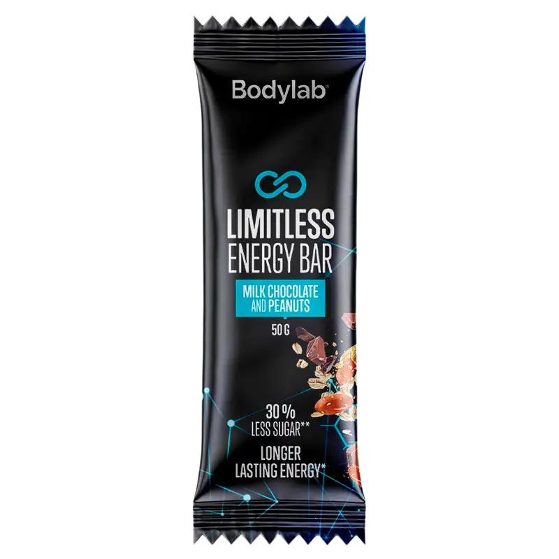 Bodylab Limitless Energy Bar Milk Chocolate & Peanuts (50 g)