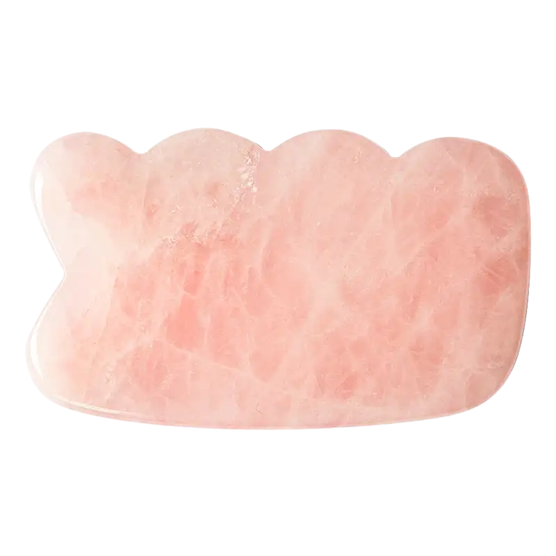 A Pure Mind Gua Sha Wave Rose Quartz (1 stk)