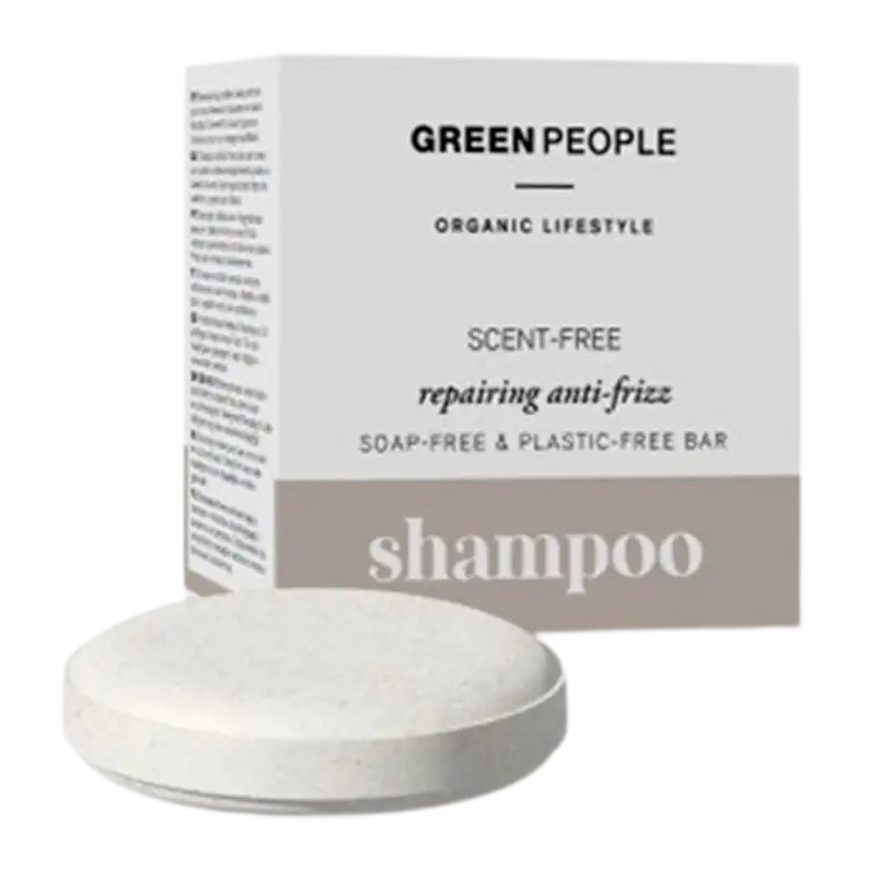 Green People Scent Free Repairing Anti-Frizz Shampoo Bar (50 g)