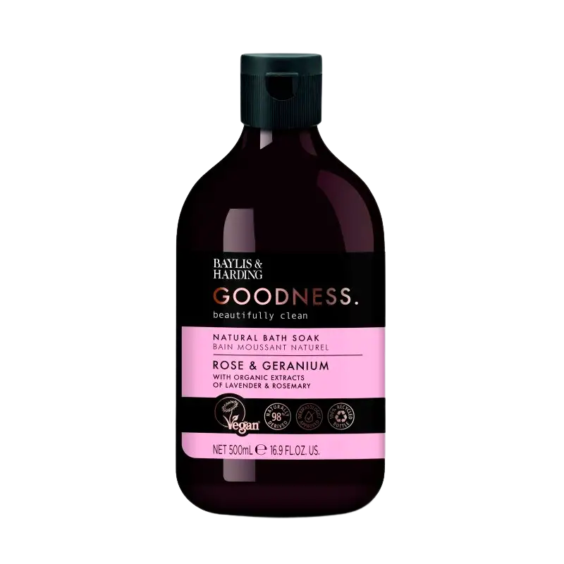 Baylis & Harding Goodness Rose & Geranium Bath Soak (500 ml)