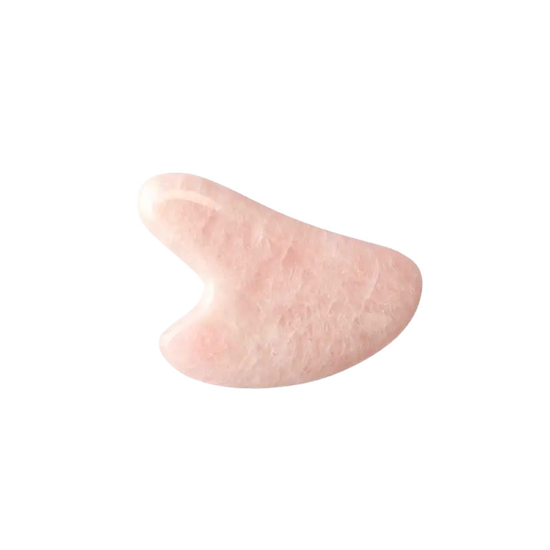 A Pure Mind Gua Sha Heart Rose Quartz (1 stk)