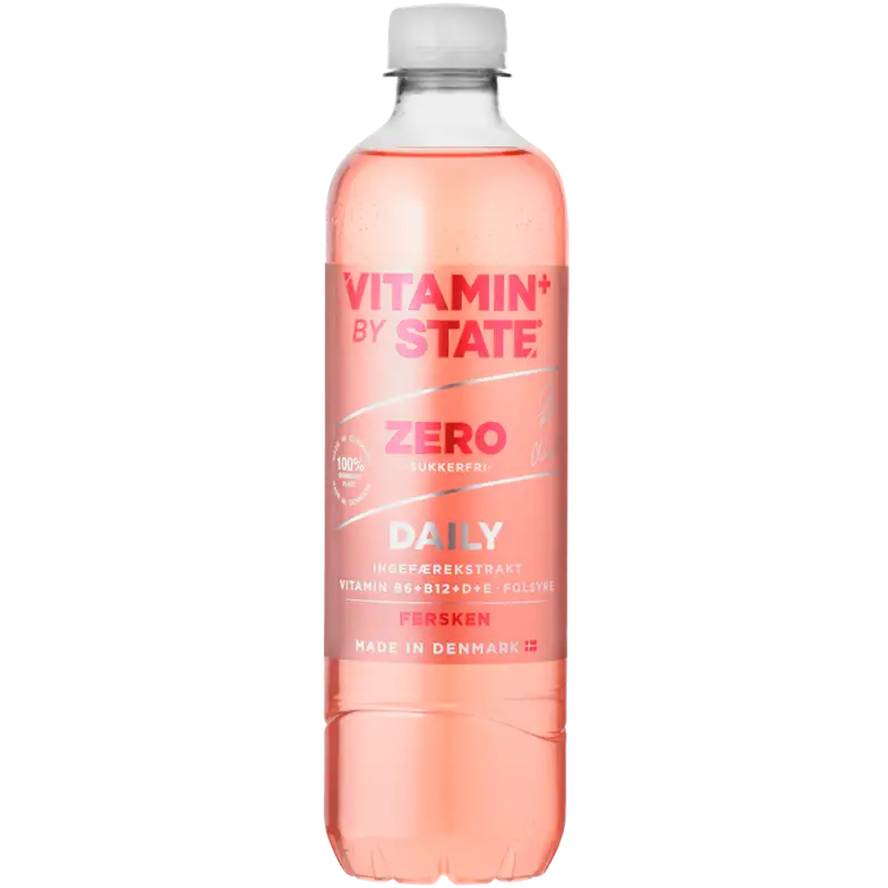 STATE Vitamin Drink Fersken Zero (500 ml)