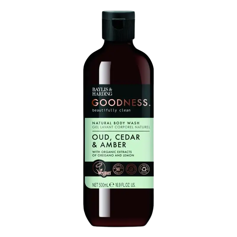 Baylis & Harding Goodness Oud, Cedar & Amber Body Wash (500 ml)