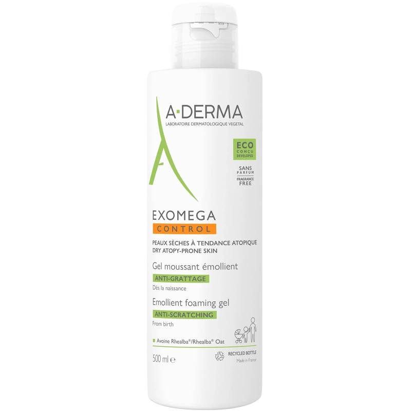 A-DERMA Exomega Control Foaming Gel 500 ml