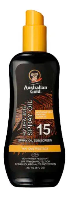 Australian Gold Carrot Oil Spray faktor 15 - 237 ml.