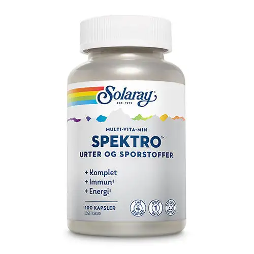 Spektro Multi-vitamin M. Jern Og K2 | 100 kapsler