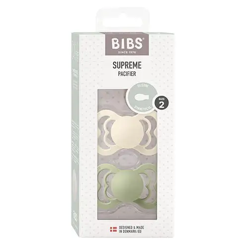 Supreme Silicone Size 2 Ivory/Sage 2 PACK