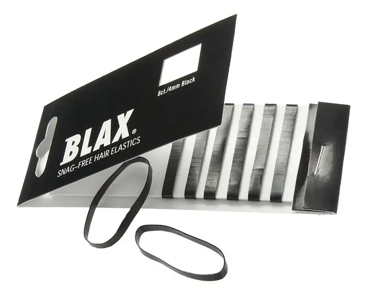 Blax Hårelastikker Sort - 8 stk.