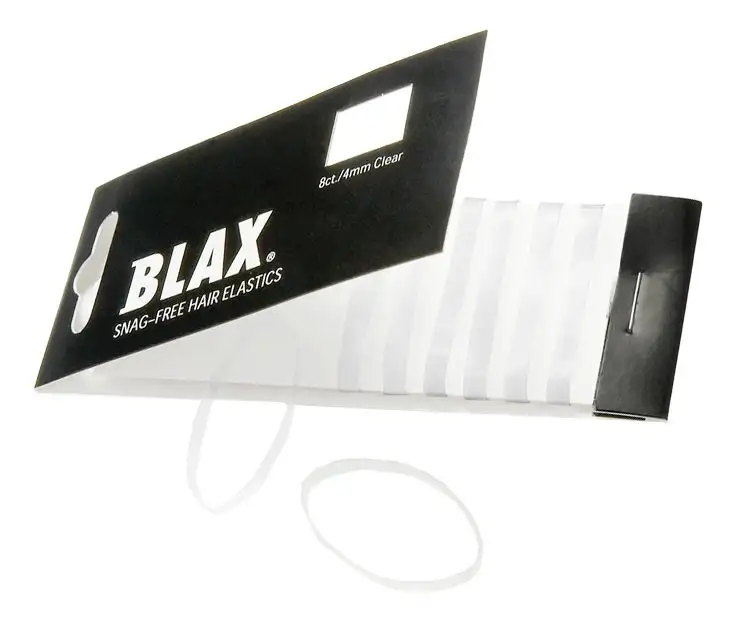 Blax Hårelastikker Transparent - 8 stk.