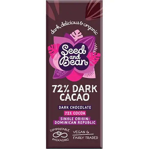 Mørk Chokolade 72% Økologisk | 25 gr