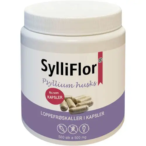 SylliFlor Psyllium husks - Loppefrøskaller i kapsler