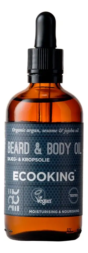 ECOOKING Mand Skæg- og Kropsolie - 100 ml.