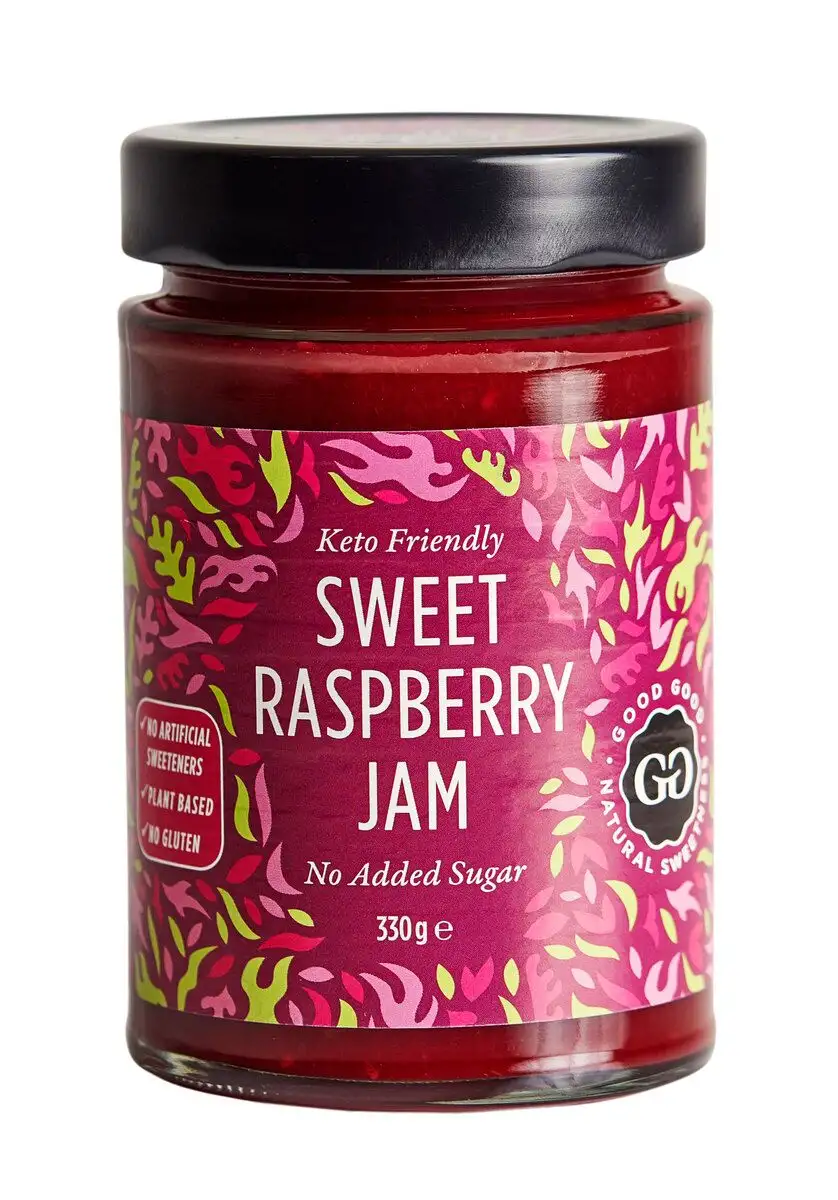 Good Good Sweet Jam with Stevia - Raspberry - 330 g.