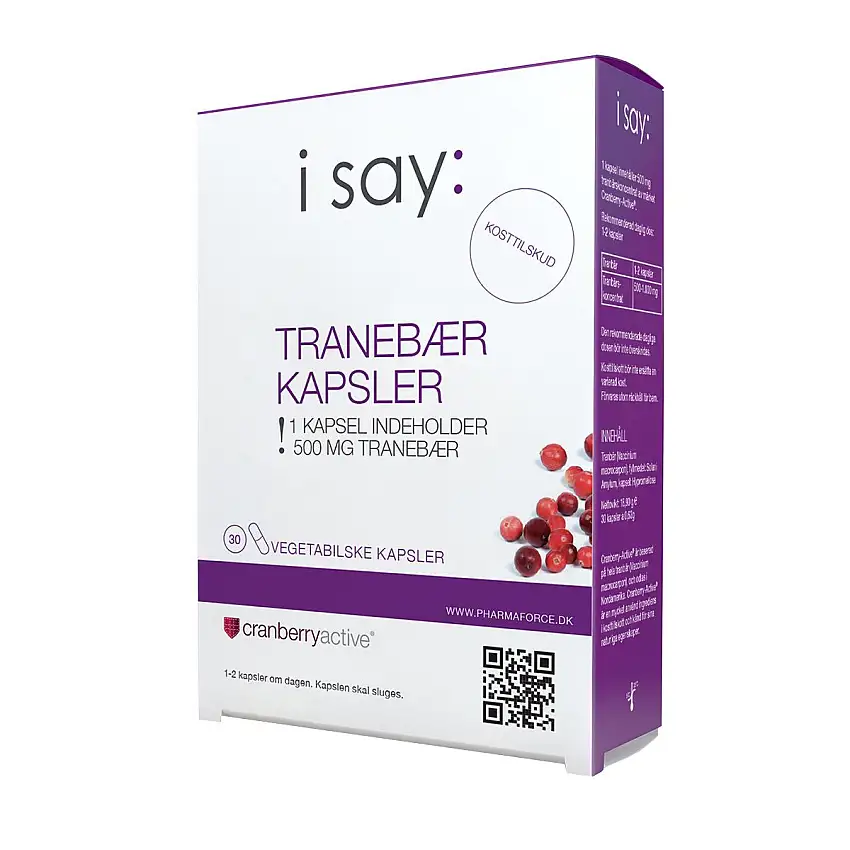 I say: Tranebærkapsler - 30 kaps.