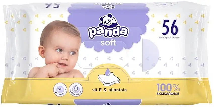 Vådservietter med Allantoin og E-vitamin, 56 stk 79866083