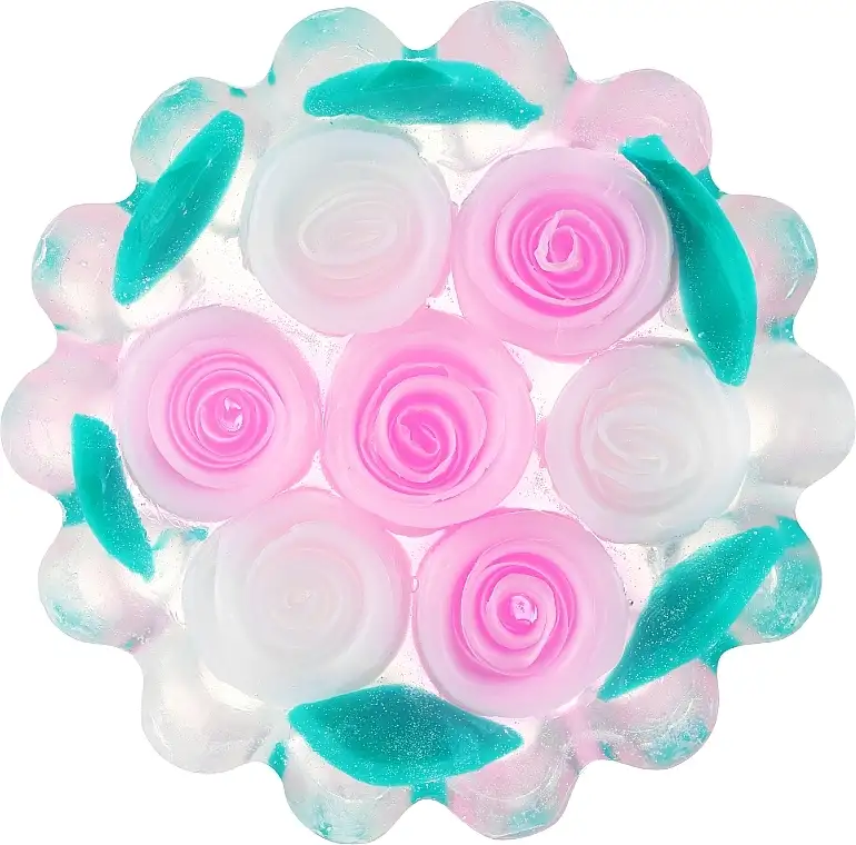 Naturlig Glycerin Soap "Rose“, kurv, hvid-cyclamen 67459511