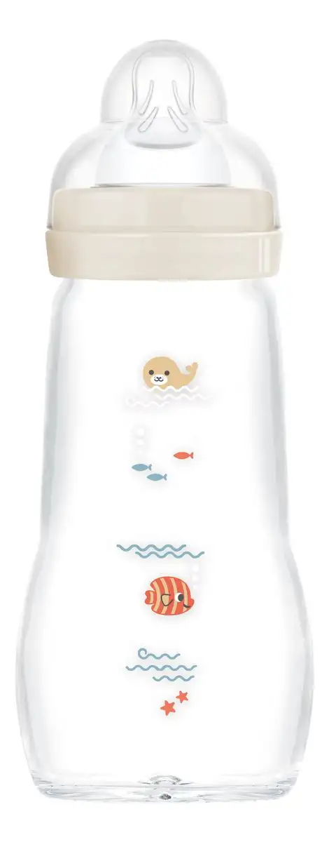 MAM Feel Good Glassutteflaske 260 ml 2+ mdr. - Neutral