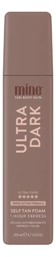 Minetan Self Tan Mousse Extreme Dark Finish Ultra Dark - 200 ml