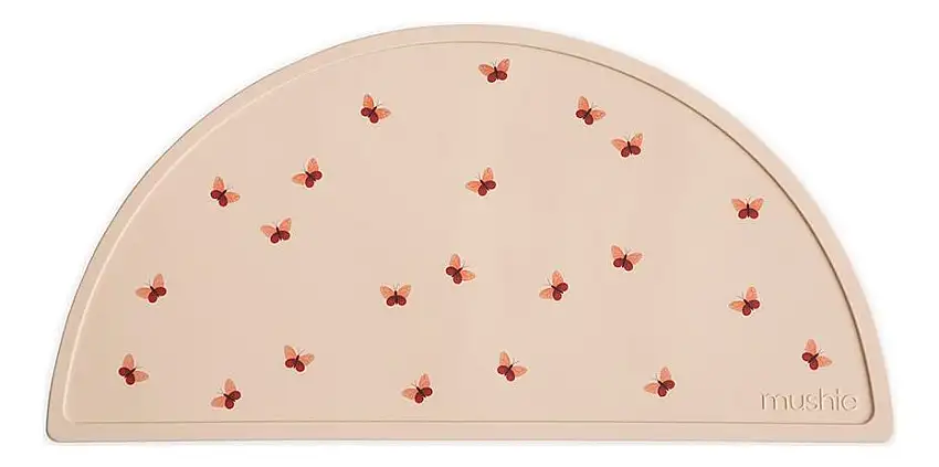 Mushie Silikone Dækkeserviet Butterflies - 1 stk.
