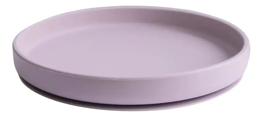 Mushie Silikone Tallerken Soft Lilac - 1 stk.