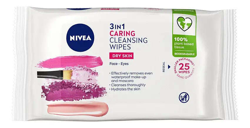 Nivea Gentle Cleansing Wipes - 25 stk.