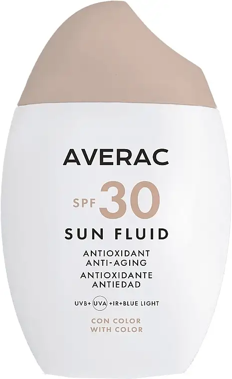 Tonet solbeskyttelsesfluid til ansigtet SPF30 53729129