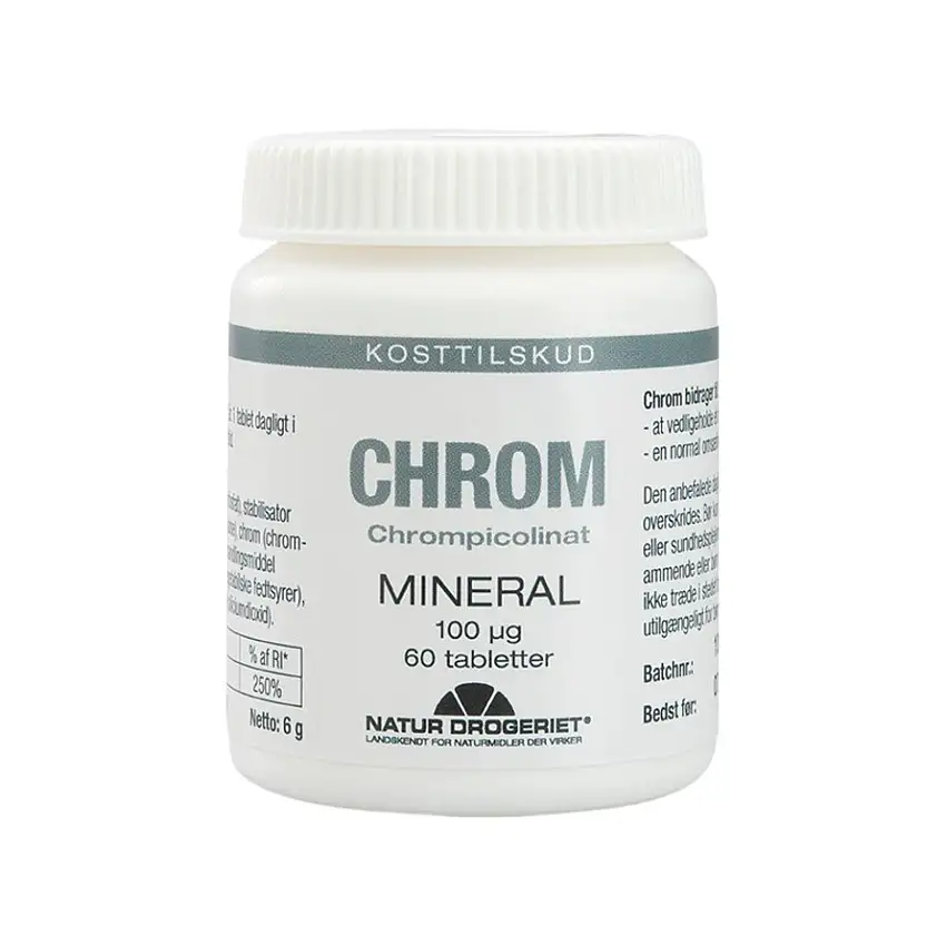 Natur Drogeriet Chrom 100 Ug 60 tabl.