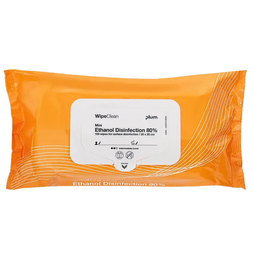 Plum WipeClean Overfladedesinfektion Mini 100 stk.