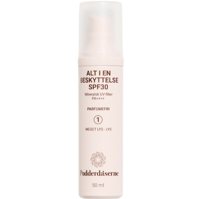 Pudderdåserne Alt I En Beskyttelse SPF 30 50 ml