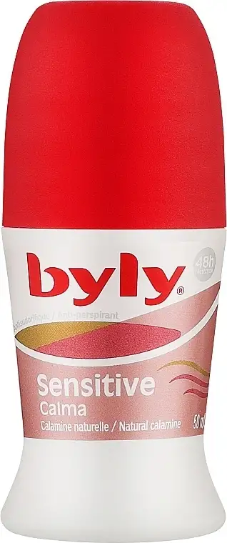 Roll-on deodorant "48-timers beskyttelse" med calamin til sensitiv hud 44153109