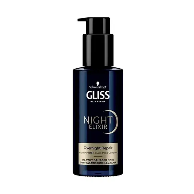Schwarzkopf - Gliss Night Elixir Overnight Repair Damaged Hair - 100 ml