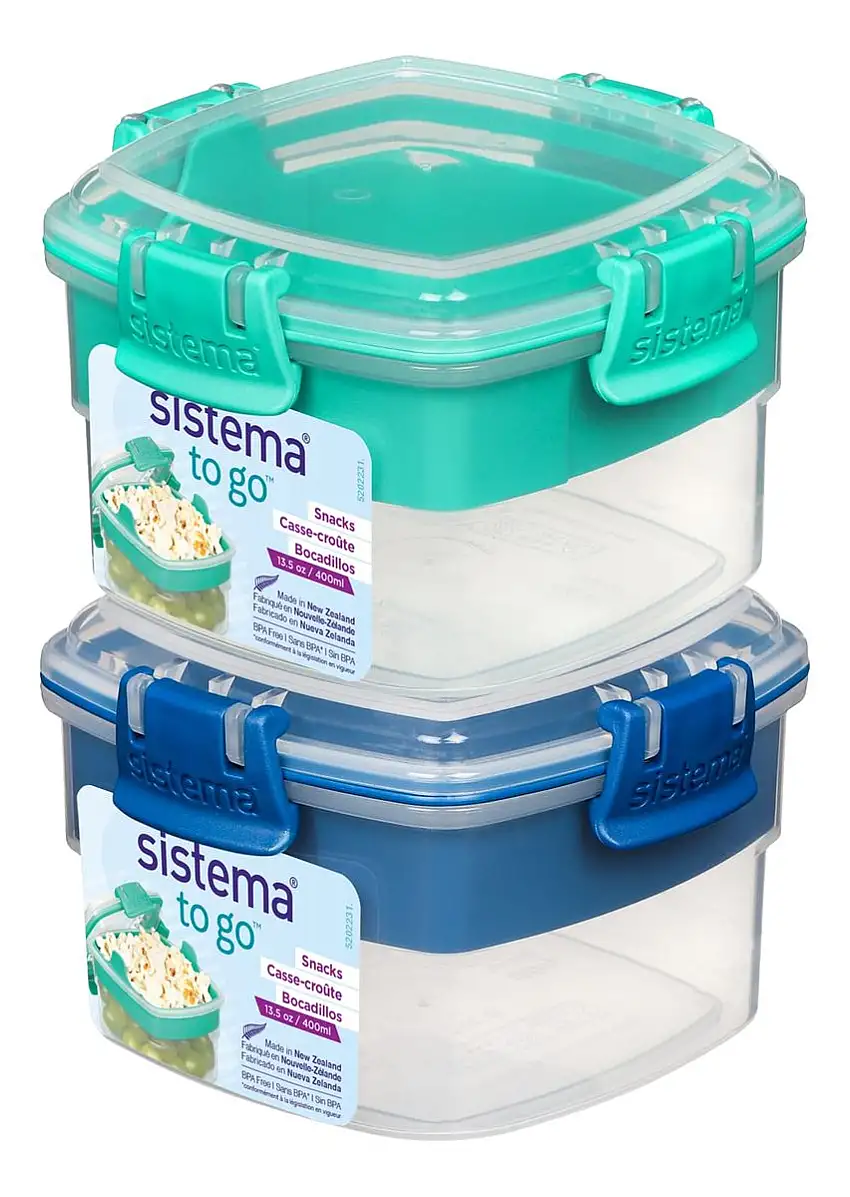 Sistema snack 400 ml. assorteret farver To Go - 1 stk.