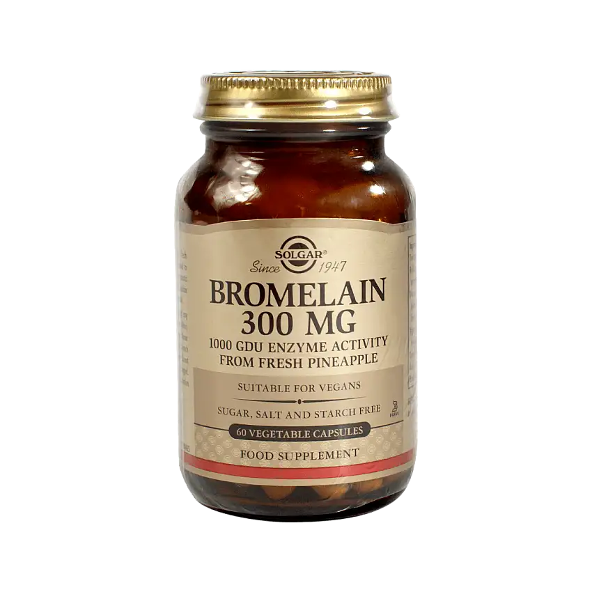 Solgar Bromelain 300 mg - 60 kaps.