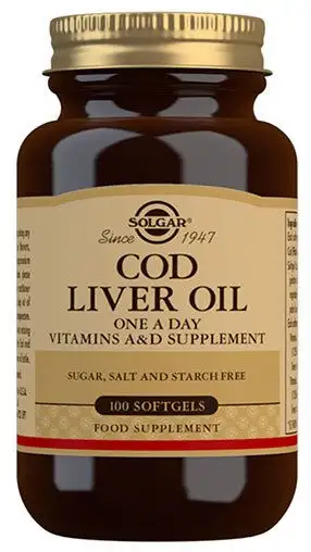 Solgar Torskeleverolie (Cod Liver Oil) - 100 kap