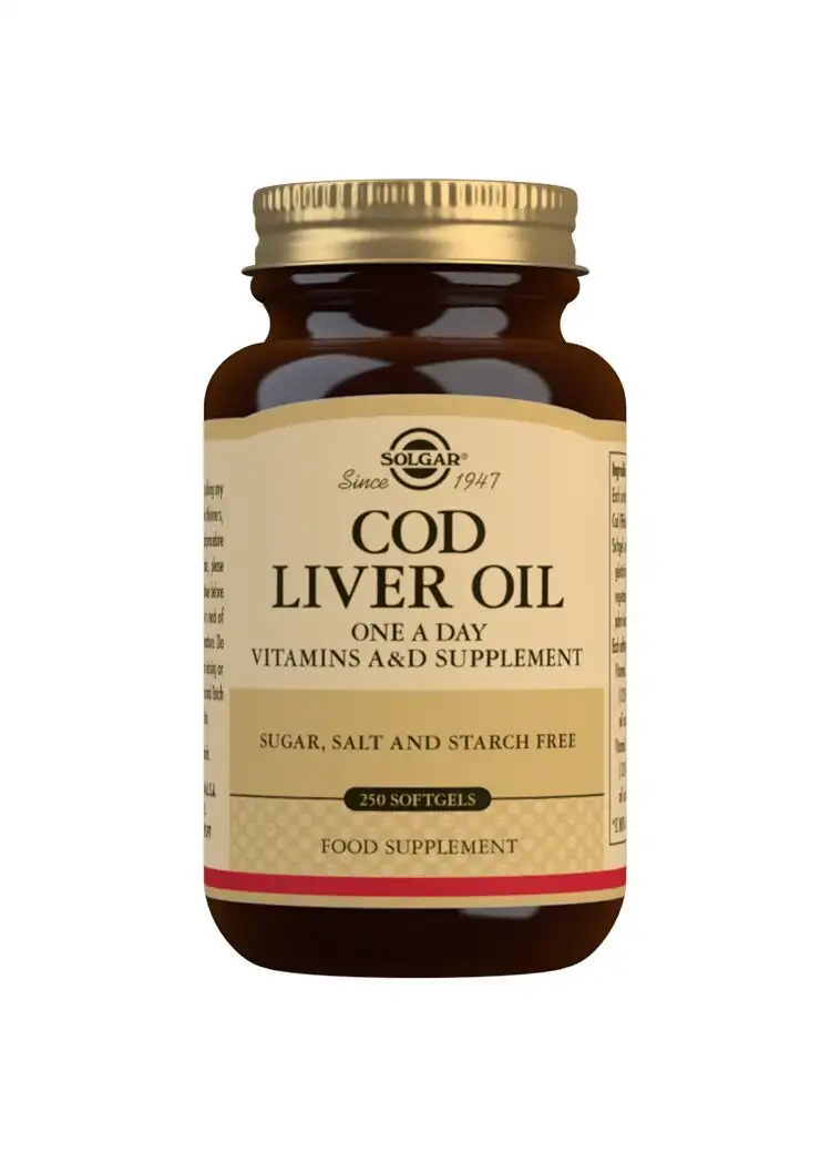 Solgar Torskeleverolie (Cod Liver Oil) - 250 kap
