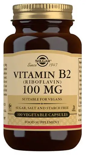 Solgar Vitamin B2 (Riboflavin) - 100 kap