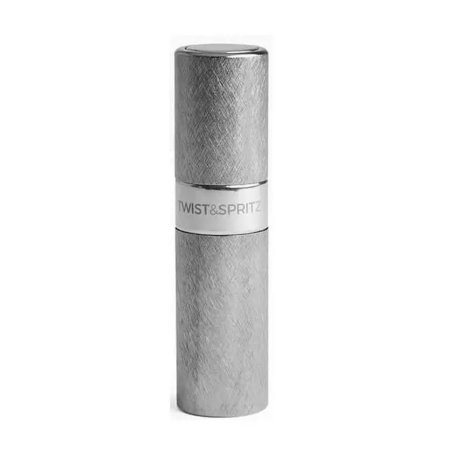 Twist & Spritz - Perfume Refill Spray Brushed Gunmetal Silver - 8 ml
