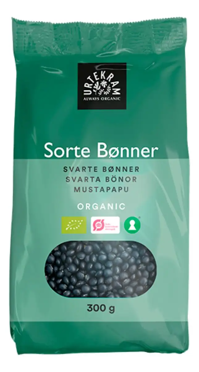 Urtekram Sorte bønner Ø - 300 g