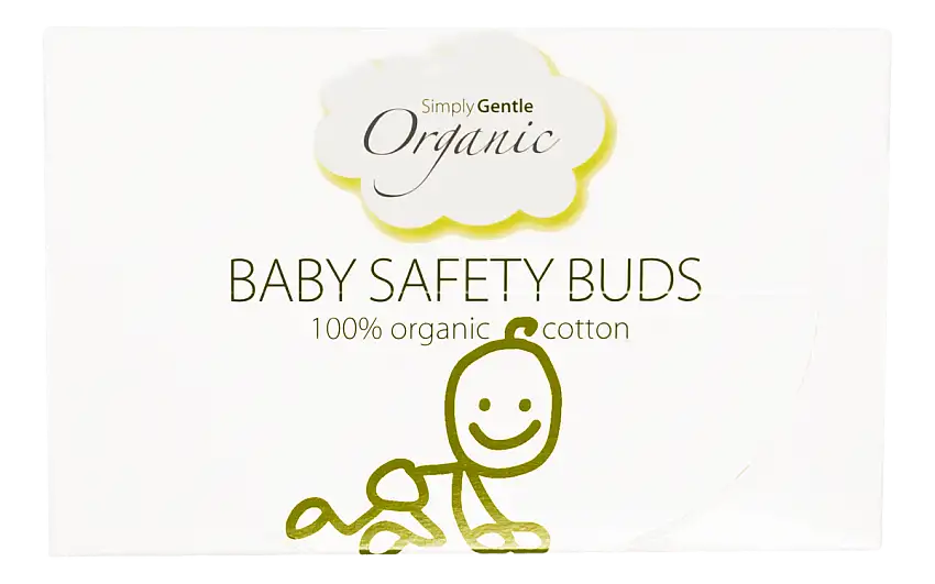 Vatpinde til baby økologisk bomuld - 60 stk.