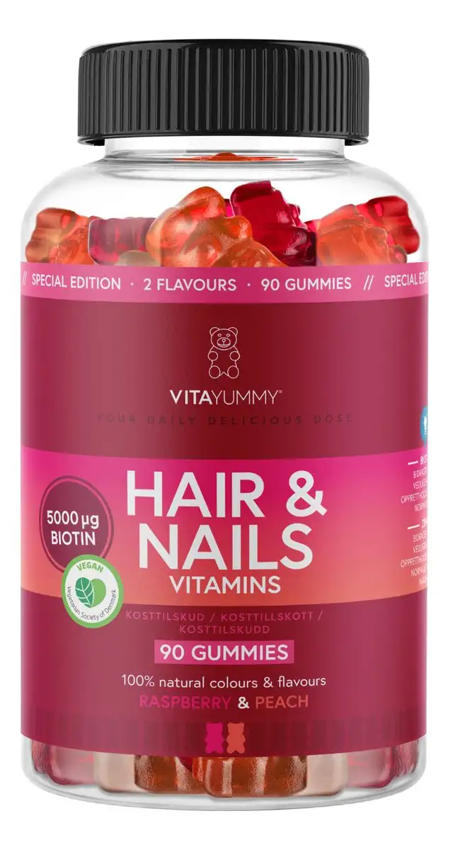 VitaYummy Hair & Nails Mixed - 90 stk.