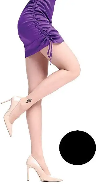 Dame strømpebukser Agata Plus 200 Den, beige 38226631