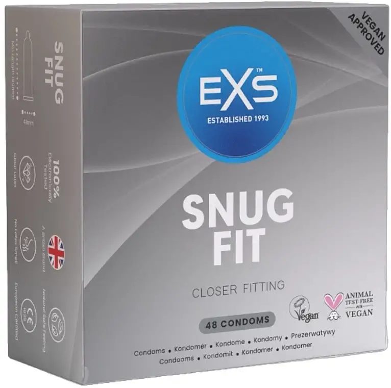 Monterede kondomer med mindre diameter, 48 stk. 92069915