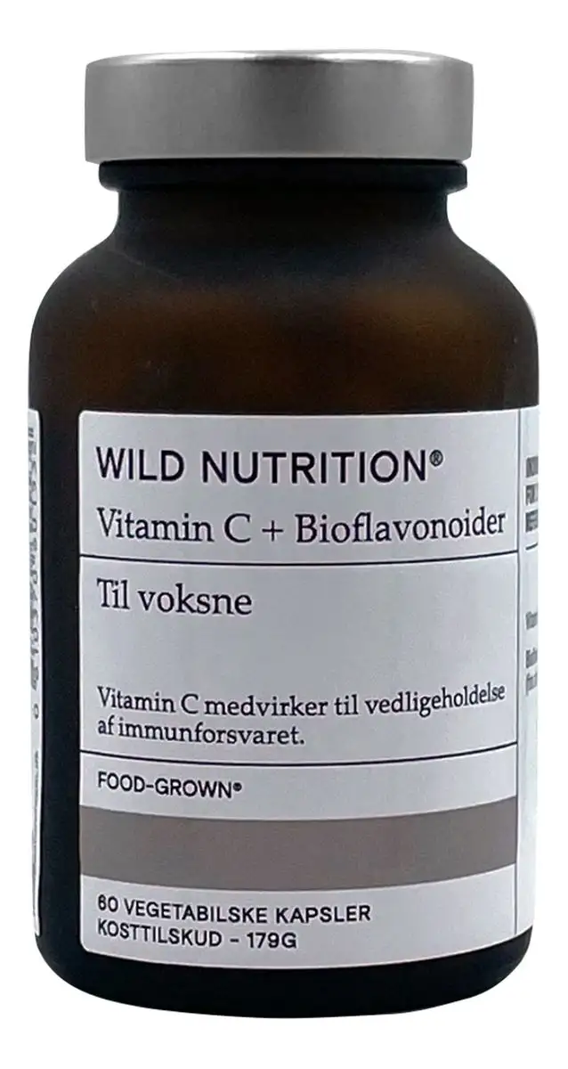 Wild Nutrition Vitamin C + Bioflavonoider - 60 kaps.
