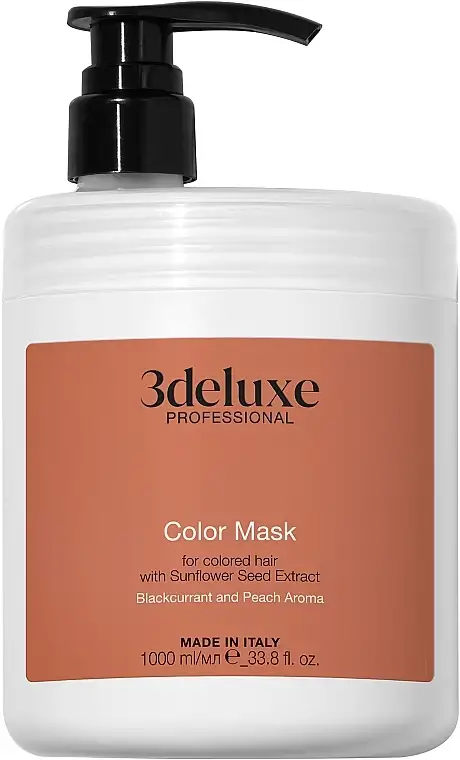 Maske til bevaring af farve og glans i farvet hår med solsikkefrøekstrakt 28682572